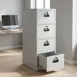 Heavy-Duty 4-Drawer Office File Cabinet - 5