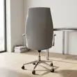 Executive Office Chair - Gray Upholstered - 1
