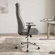 Executive Office Chair - Gray Upholstered - 5