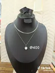 Silver Plated Pearl Necklace - 1