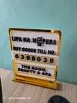 Custom Acrylic Paybill Number Signs - 1