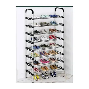 8-Layer Shoe Rack - Black