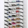 8-Layer Shoe Rack - Black - 2