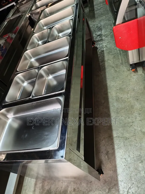 Stainless Steel Food Warmer - 6 Insert - 1