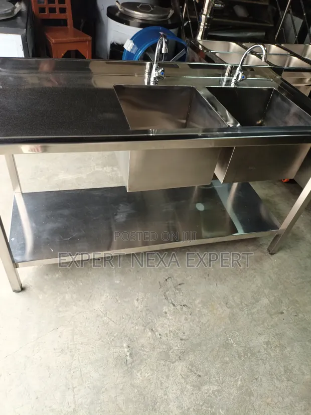 Double Bowl Stainless Steel Sink - 1