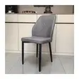 Modern Padded Dining Chair - Gray - 1