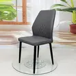 Modern Padded Dining Chair - Gray - 3