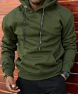 Plain Fleece Lined Hoodies - 5