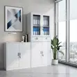 Two-Door Grey Office Storage Cabinet - 4