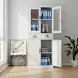 Two-Door Grey Office Storage Cabinet - 5