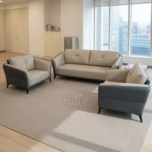 Ofisi Sofa ya Viti 5 Executive - Brown Leather