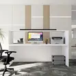 White Reception Table | 1400MM Executive Reception Desk - 2