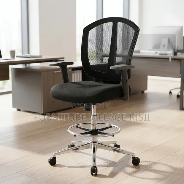 Midback Reception Office Chair - Black - 1