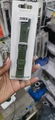 Mkanda wa Saa wa Kijani 20mm wa Nylon na Silicone - 1