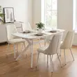Home Palace Marble Top Dining Table (1.3m x 0.7m) - 2