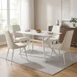 Home Palace Marble Top Dining Table (1.3m x 0.7m) - 5