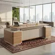 Executive Design Desk | 2400MM Golden Modern Urban - 1