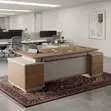 Executive Design Desk | 2400MM Golden Modern Urban - 4