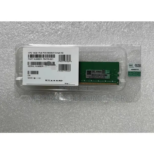 HPE 16GB PC5-5600B DDR5 ECC R-DIMM Server Memory - 1