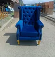 Deep Royal Blue King Chair - 1