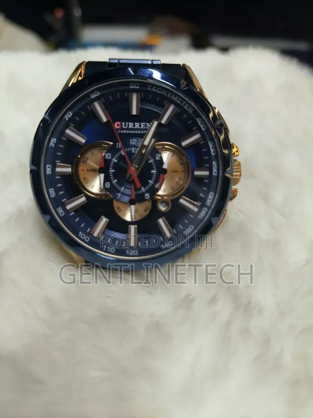 Curren 8363 Men's Watch - Blue Face - 1