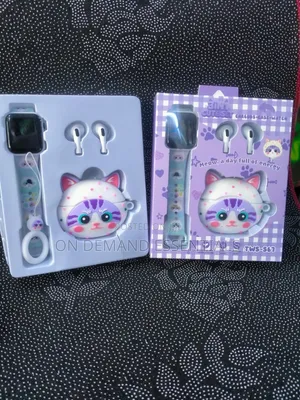 Set ya Kesi ya Labubu kwa Smartwatch & EarPods