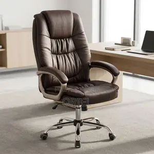 Brown High-Back Executive Office Chair