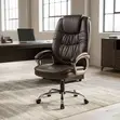 Brown High-Back Executive Office Chair - 2