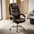 Brown High-Back Executive Office Chair - 3