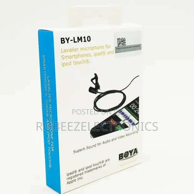BOYA BY-LM10 Kipaza Sauti cha Lavalier kwa Simu - 1