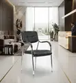 Leather Visitors Chair | Katalina Seat With Armrests - 3