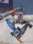 High Quality Graffiti Scooters for 4-12 Years with Light-Up Wheels - 1