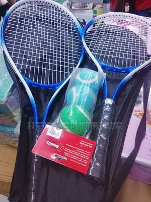 Tennis Racket Pair - Blue & Pink