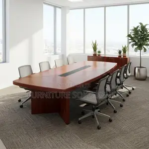 Boardroom Office Table | 3000mm Polished Executive Meeting Table