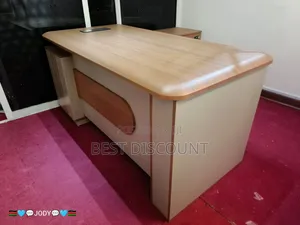 Modern Executive Office Desk with Drawers