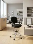 Ergonomic Mid-Back Receptionist Chair - 1