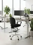 Ergonomic Mid-Back Receptionist Chair - 2