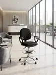Ergonomic Mid-Back Receptionist Chair - 3