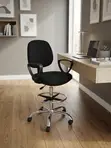 Ergonomic Mid-Back Receptionist Chair - 4