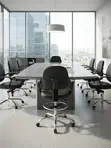 Ergonomic Mid-Back Receptionist Chair - 5