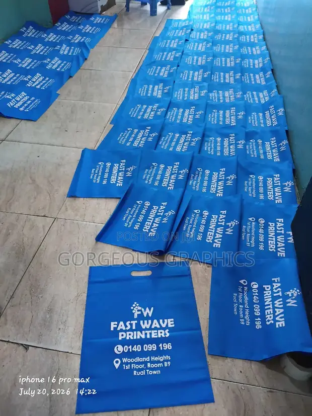 Custom Woven Bags Branding - 1