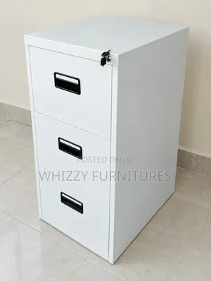Lockable 3-Drawer Metal Filing Cabinet