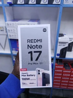 Xiaomi Redmi Note 17 Pro Max 256GB Mpya Nyeusi