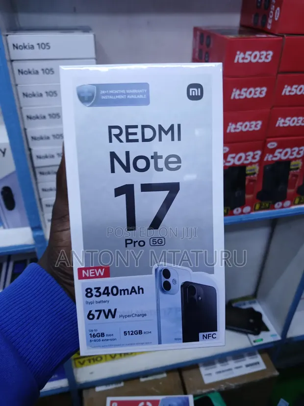 Xiaomi Redmi Note 17 Pro Max 512GB Mpya Nyeusi - 1