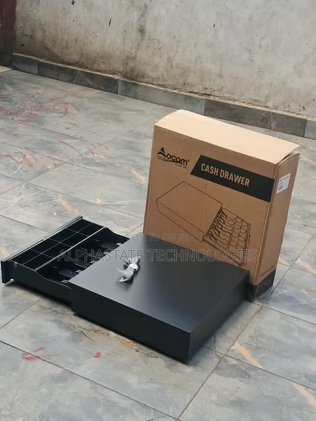Brand New Black Cash Drawer for POS Systems - 1