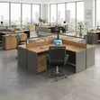 Two-User Curved Office Workstation - 4