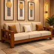 Elegant 3 Seater Fabric Sofa for Modern Living Room - 2