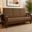 Elegant 3 Seater Fabric Sofa for Modern Living Room - 3