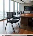 Medium Office Chair | Black Writing Seat with Wheels - 5