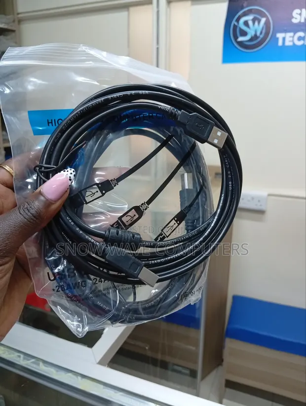 3m Black USB 2.0 Printer Cable - 1